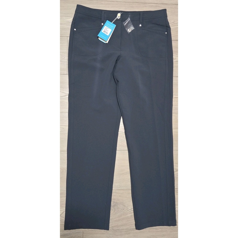 N'VO by Lanctot Zea Pants Womens Size 14 Golf Charcoal Gray